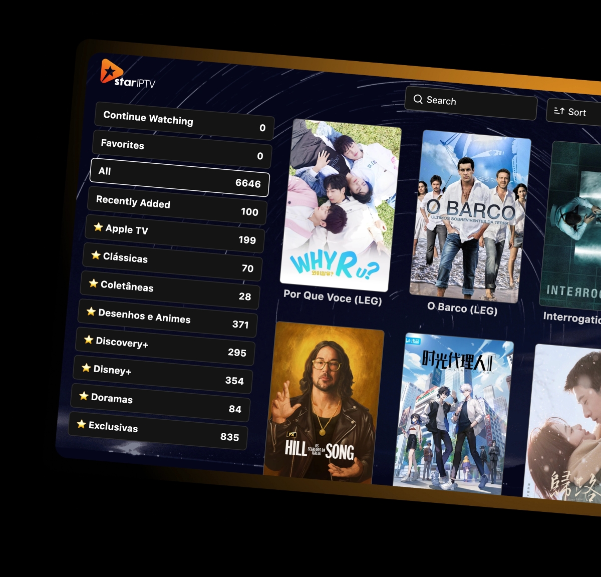 IPTV Star channel guide